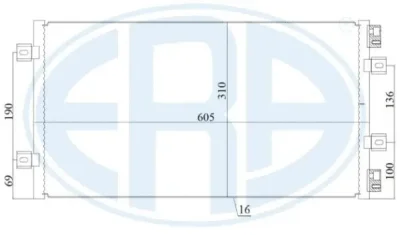 667166 ERA Конденсатор, кондиционер
