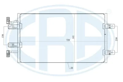 667174 ERA Конденсатор, кондиционер