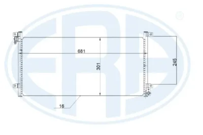 667218 ERA Конденсатор, кондиционер