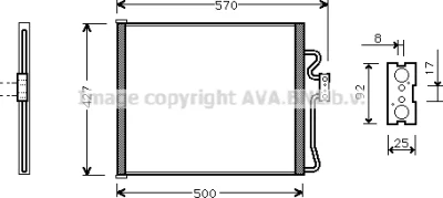 Конденсатор, кондиционер AVA BW5214