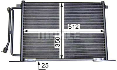 AC 183 000S KNECHT/MAHLE Конденсатор, кондиционер