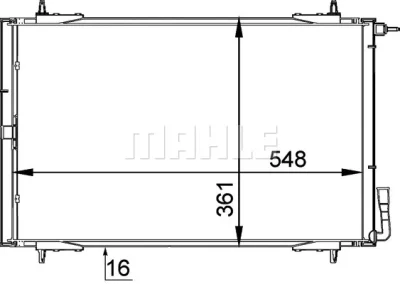 AC 220 000P KNECHT/MAHLE Конденсатор, кондиционер