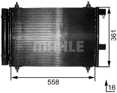 AC 291 000S KNECHT/MAHLE Конденсатор, кондиционер