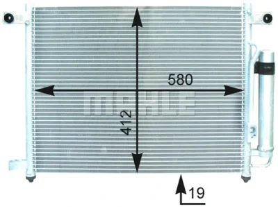 AC 428 000P KNECHT/MAHLE Конденсатор, кондиционер