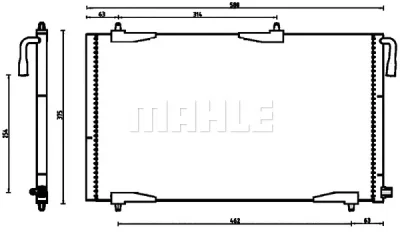 AC 501 000P KNECHT/MAHLE Конденсатор, кондиционер