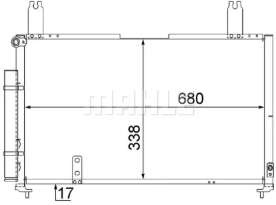 AC 565 000S KNECHT/MAHLE Конденсатор, кондиционер