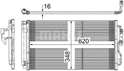 AC 652 000S KNECHT/MAHLE Конденсатор, кондиционер