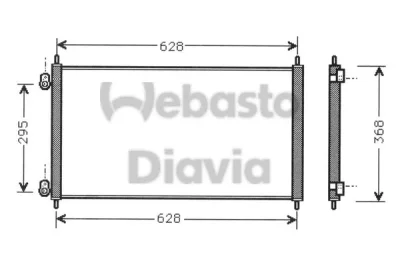 82D0226114MA WEBASTO Конденсатор, кондиционер