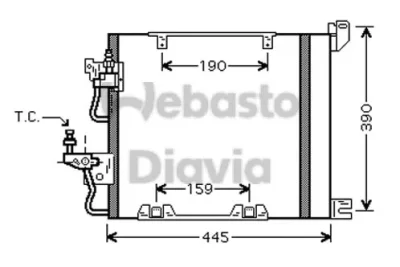 82D0226199MA WEBASTO Конденсатор, кондиционер