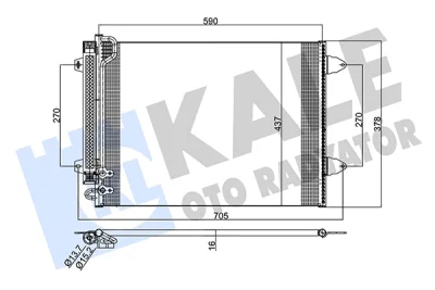 342305 KALE OTO RADYATÖR Конденсатор, кондиционер