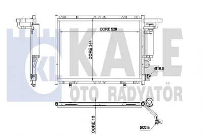 342520 KALE OTO RADYATÖR Конденсатор, кондиционер