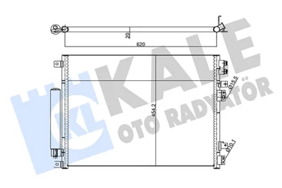 343140 KALE OTO RADYATÖR Конденсатор, кондиционер