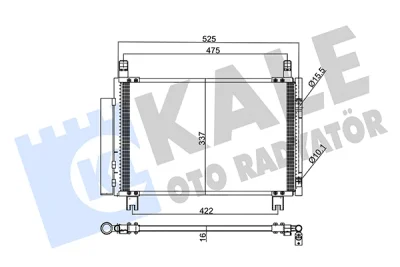 345305 KALE OTO RADYATÖR Конденсатор, кондиционер