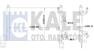 345385 KALE OTO RADYATÖR Конденсатор, кондиционер