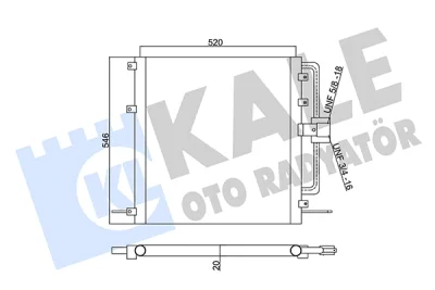 345485 KALE OTO RADYATÖR Конденсатор, кондиционер