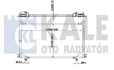 345545 KALE OTO RADYATÖR Конденсатор, кондиционер