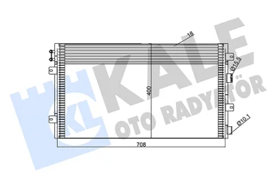 345645 KALE OTO RADYATÖR Конденсатор, кондиционер