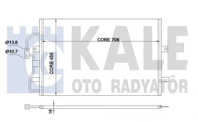 345670 KALE OTO RADYATÖR Конденсатор, кондиционер