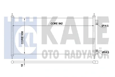 345690 KALE OTO RADYATÖR Конденсатор, кондиционер