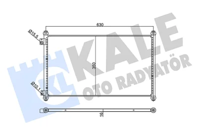 345705 KALE OTO RADYATÖR Конденсатор, кондиционер