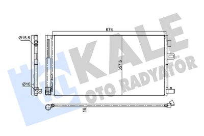 350675 KALE OTO RADYATÖR Конденсатор, кондиционер