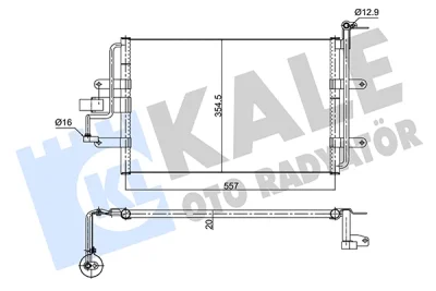 352630 KALE OTO RADYATÖR Конденсатор, кондиционер