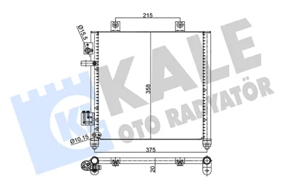 353120 KALE OTO RADYATÖR Конденсатор, кондиционер