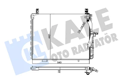 354055 KALE OTO RADYATÖR Конденсатор, кондиционер