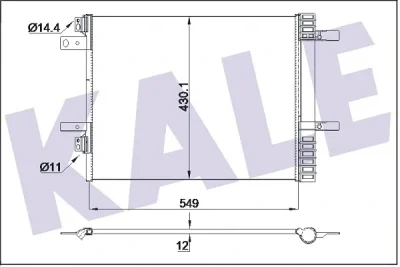 355160 KALE OTO RADYATÖR Конденсатор, кондиционер