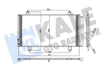 357370 KALE OTO RADYATÖR Конденсатор, кондиционер