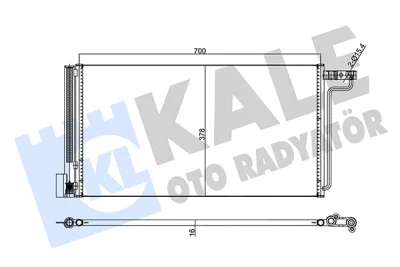 357755 KALE OTO RADYATÖR Конденсатор, кондиционер