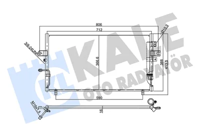 358035 KALE OTO RADYATÖR Конденсатор, кондиционер