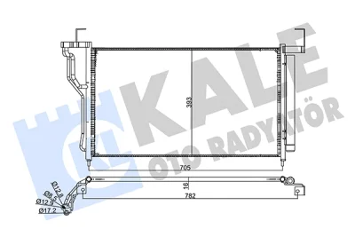 358085 KALE OTO RADYATÖR Конденсатор, кондиционер