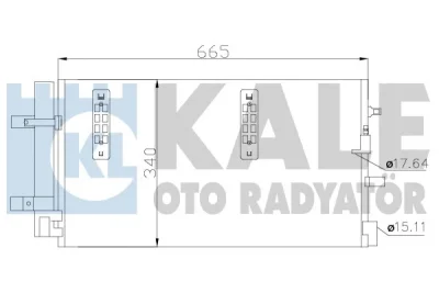 Конденсатор, кондиционер KALE OTO RADYATÖR 375800