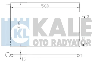 Конденсатор, кондиционер KALE OTO RADYATÖR 377900