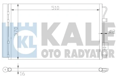 Конденсатор, кондиционер KALE OTO RADYATÖR 380200