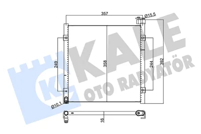 386700 KALE OTO RADYATÖR Конденсатор, кондиционер