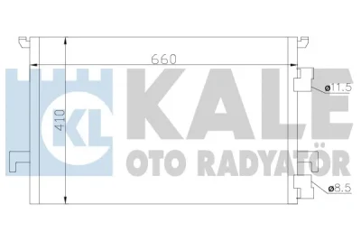 388900 KALE OTO RADYATÖR Конденсатор, кондиционер