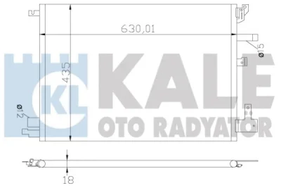 Конденсатор, кондиционер KALE OTO RADYATÖR 394200
