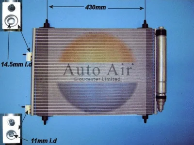 16-1251A AUTO AIR GLOUCESTER Конденсатор, кондиционер