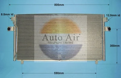 16-6206 AUTO AIR GLOUCESTER Конденсатор, кондиционер