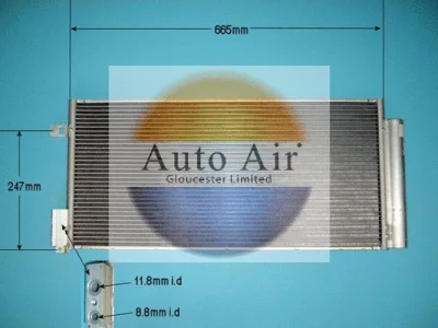 16-9800 AUTO AIR GLOUCESTER Конденсатор, кондиционер