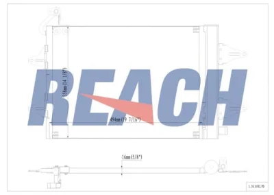 Конденсатор, кондиционер REACH 1.30.0502.PD