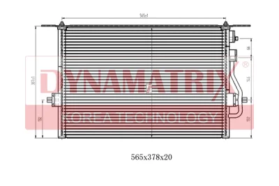 DR94308 DYNAMATRIX Конденсатор, кондиционер