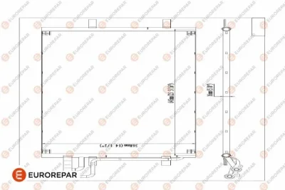 1610159980 EUROREPAR Конденсатор, кондиционер