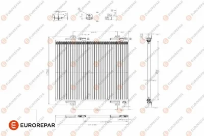 1610160880 EUROREPAR Конденсатор, кондиционер