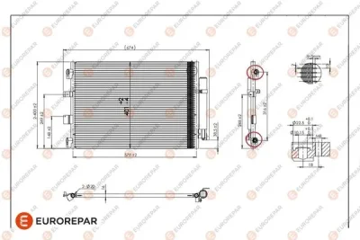 1679997380 EUROREPAR Конденсатор, кондиционер