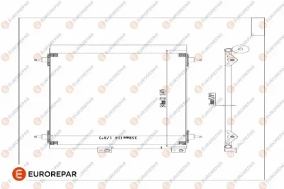 E163366 EUROREPAR Конденсатор, кондиционер