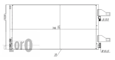 009-016-0004 ABAKUS Конденсатор, кондиционер