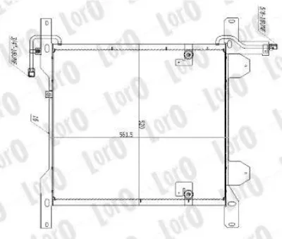 T16-05-001 ABAKUS Конденсатор, кондиционер